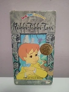 VTG Classic Rikki Tikki Tavi VHS Tape 1991 Orson Welles Narration Family Home En - Picture 1 of 3