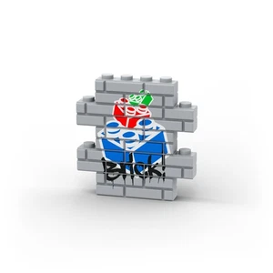 Mattoncini Graffiti Wall ❤️ Piastrella mattoncini LEGO® originale stampata personalizzata / G 113 - Foto 1 di 1