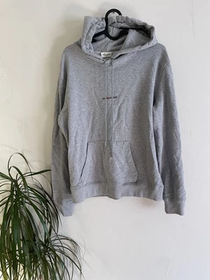 Толстовка с капюшоном Saint Laurent серая женская L Rive Gauche - Изображение 1 из 4