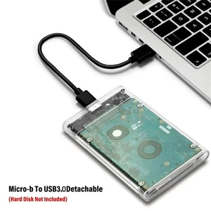 2.5 Inch HDD SSD Case 4TB Drive Housing Compatible UASP SATA III Laptop - Picture 1 of 14