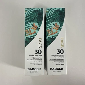 (2) Protector solar mineral diario Badger FACE FPS 30, 1,7 oz exp - 2/27 - Imagen 1 de 3
