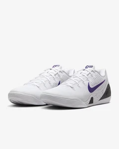 IH1401-100 Nike Kobe 9 Elite Low EM Protro White White Court Purple (Herren) - Bild 1 von 10