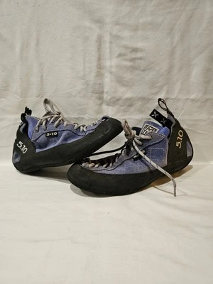 FIVE TEN 5.10 Stealth C4 Blue Black Suede Mens Climbing Shoes 11.5 US - Image 1 of 4