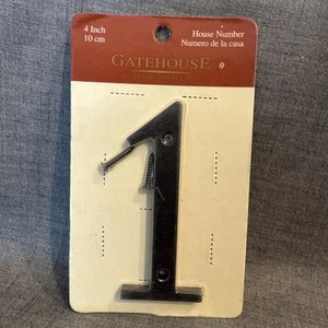 Torhaus 4 Zoll schwarz Zink Nummer 1 Neu in Verpackung - Bild 1 von 3