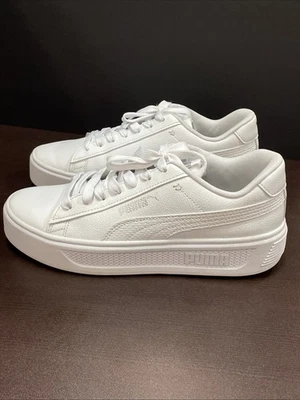 Puma Womens Smash Platform V3 392253-01 White Casual Shoes Sneakers US Size 9 - Image 1 of 4