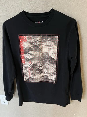Men’s Nike Air Jordan Jumpman 23 Engineered Long Sleeve Black T Shirt Size S - Image 1 of 4