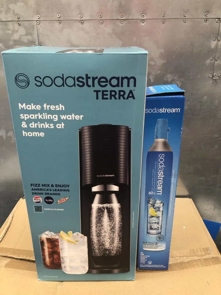 SodaStream 6047960 Terra Sparkling Water Maker - Black