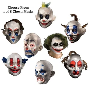 Adult Batman The Dark Knight Joker Clown Costume Mask Cosplay Halloween Party - Picture 1 of 18