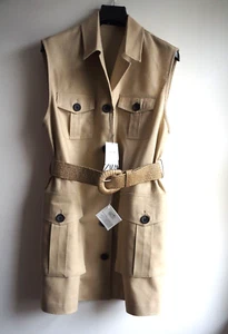 Zara Linen Waistcoat size S - Picture 1 of 7