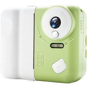 Childrens Instant Print Camera Green and White 2.4 Inches HD Screen - Picture 1 of 6