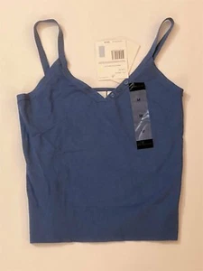 LIZ CLAIBORNE Women's Slate Blue Knit V-Neck Tank/Slvls Top ~ Sz M ~ NWT! - Picture 1 of 1