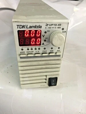 TDK LAMBDA ZUP10-40 Programmable DC Power Supply 0-10V, 0-40A Bench Top Power Su - Image 1 of 4