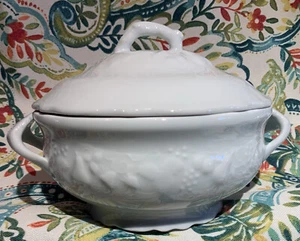 Philippe Deshoulieres Limoges Blamc de Blanc Individual Covered Casserole Dish - Picture 1 of 7