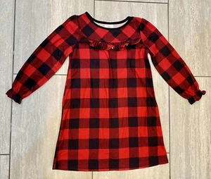 Wondershop Girls Buffalo Plaid Holiday Christmas Nightgown Size 6, Cute! - Picture 1 of 13