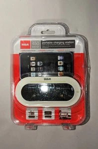 RCA PCHSTAT2R 450 JOULES PORTABLE DUAL USB TRI AC OUTLET CHARGE STATION SEALED - Picture 1 of 5