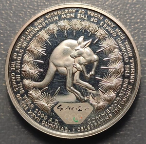 AUSTRALIA 5 DOLLARS 5 DOLARES 2000 OLYMPICS OLIMPIADAS SIDNEY CANGAROO CANGURO - Picture 1 of 2
