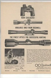 Anuncio original de la revista Bushnell 1963 - La mejor óptica para una caza exitosa - Imagen 1 de 1