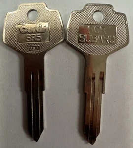 2 NEW Key Blank SR5, FOR SUBARU, CURTIS - Picture 1 of 1