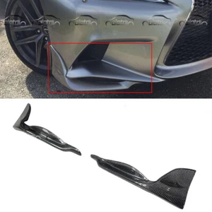 Labio divisores de parachoques delantero de fibra de carbono para Lexus IS250 IS350 F Sport 2014-2016 - Imagen 1 de 15