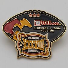 February 1, 2004 Houtons Wilson NFL Super Bowl XXXVIII (38) Lapel Hat Pin