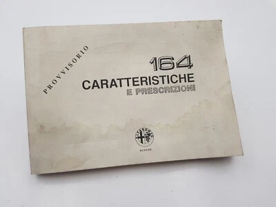 Manuale uso e manutenzione Alfa Romeo Alfa 164 caratteristiche e prescrizioni 91 - Immagine 1 di 4