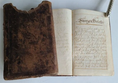 18th CENTURY GERMAN MANUSCRIPT PRAYER BOOK 141 pages ANTIQUE HAND WRITTEN - Image 1 of 4