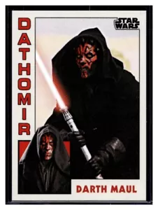Tarjeta de Darth Maul 2023 Topps Star Wars Throwback Thursday #13 (Cantidad) - Imagen 1 de 2
