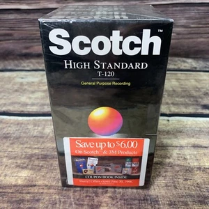 Paquete de 4 cintas de video Scotch High Standard T-120 nuevas en paquete selladas hechas en EE. UU. - Imagen 1 de 8