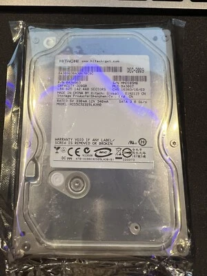 HITACHI CINEMASTAR 5K320 HCS5C3232SLA380 320GB 5700U/min 8MB SATA II 3.5'' Zoll - Bild 1 von 2