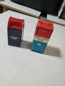 Vintage Avon Bottle First Class Male Box Cobalt Blue  - Picture 1 of 5