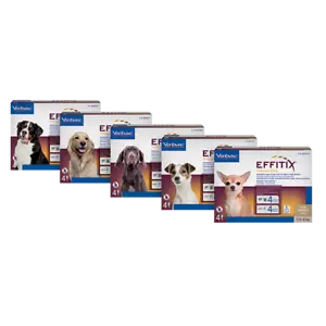 EFFITIX¹ puces tique leishmaniose Virbac chien de 1,5 a 60kg 4 pipettes/spot on - Bild 1 von 7