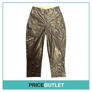 Comme des Garçons - Ladies Black Snake Skin Cropped Trousers - Size S - BRAND NE - Picture 1 of 5