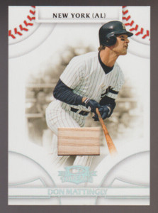 DON MATTINGLY 2008 Donruss Threads Materials #35 GAME-USED Bat Card #196/250