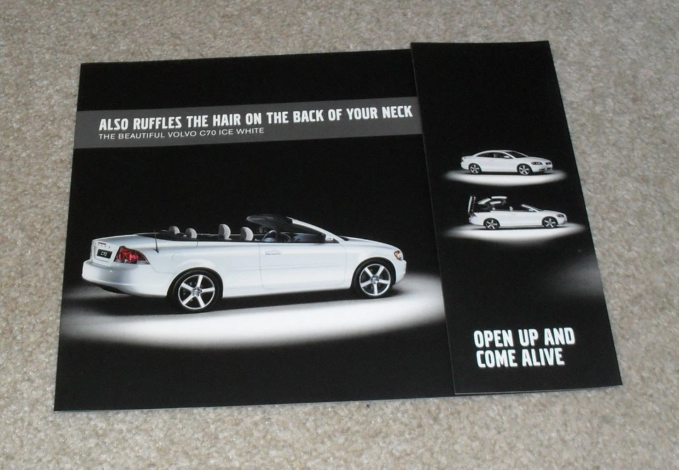 Volvo C70 Ice White Special Edition Brochure 2009 - Image 1 of 1