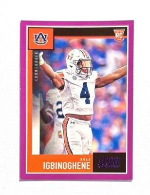 Noah Igbinoghene ~ 2020 Panini Score ~ Rookie Purple Border #335 - Image 1 of 2