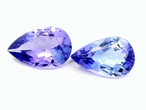 1,57Ct 2 STÜCK NATÜRLICHER BLÄULICH-VIOLETTER TANSANIT EDELSTEIN AUS TANSANIA - Bild 1 von 7