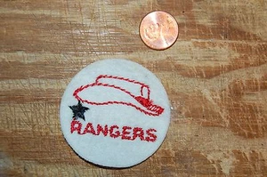Texas Rangers 2" Red Felt Logo Patch Baseball - Picture 1 of 1