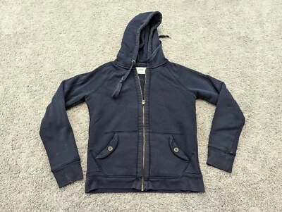 J. Chaqueta Crew Mujer Mediana Negra Cremallera Completa Algodón Sherpa Polar Foto 1 de 4