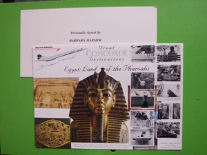 FDC COVER CONCORDE SIGNED BARBARA HARMER LTD ED 2 OF 2 ONLY ! CATS & DOGS 2001 - Picture 1 of 2