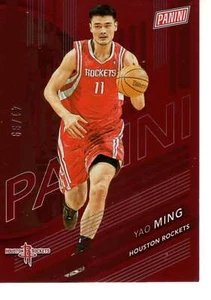 2024 Panini The National Silver Pack Yao Ming lámina roja 41/99 #45 cohetes - Imagen 1 de 1