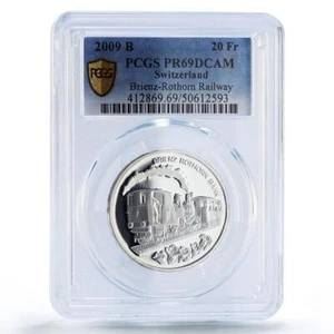 Switzerland 20 francs Brienz Rothorn Railway Trains PR69 PCGS silver coin 2009 - Picture 1 of 2