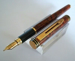 STYLO PLUME WATERMAN EXECUTIVE PLUME OR 18 CARATS IDEAL COULEUR AUTOMNALE KB18 - Imagen 1 de 12