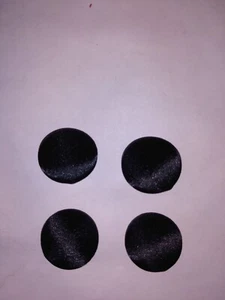 12 BOTONES DE CAÑA REDONDA HECHOS A MEDIDA CUBIERTOS DE SATÉN NEGRO 3/4 pulgadas COV3 - Imagen 1 de 2