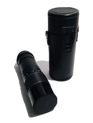 SUPER ALBINAR AUTO 1:5.6 100mm - 200mm Long Camera Lens Japan Black With Case - Image 1 of 4
