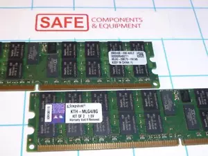 8GB Kit 2x4GB Kingston KTH-MLG4/8G 240p DIMM ECC Registered Server Memory MM-124 - Picture 1 of 3