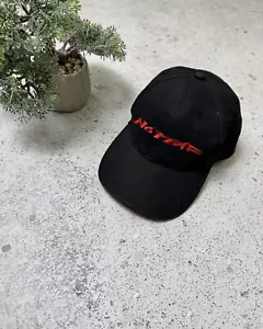 Vintage No Fear Eyes Hat Strap Back 90s Black Y2K - Picture 1 of 12