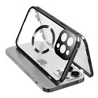 Double-Sided Screen Protector Magnetic Adsorption Metal Case For Iphone Magsafe