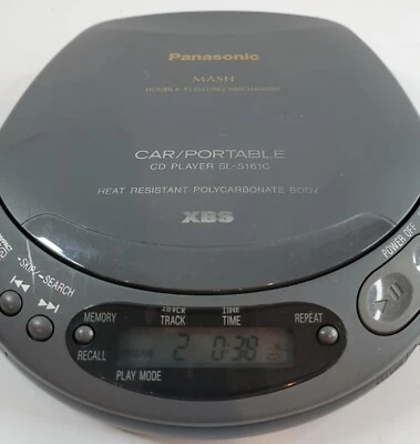 Reproductor de CD portátil/automóvil Panasonic Mash SL-S161C de colección Foto 1 de 4