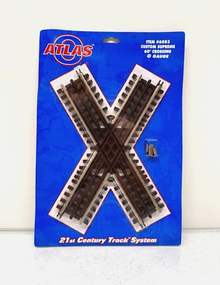 Atlas #6083 O Gauge 3-Rail Custom Supreme 60 Degree Crossing NEW - Image 1 of 2