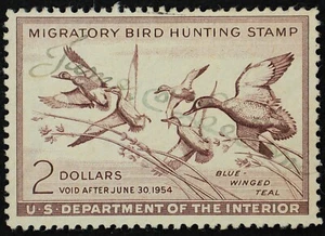 U.S. Used Stamp Scott #RW20 $2 Federal Duck Hunting. VF. Choice! - Picture 1 of 2